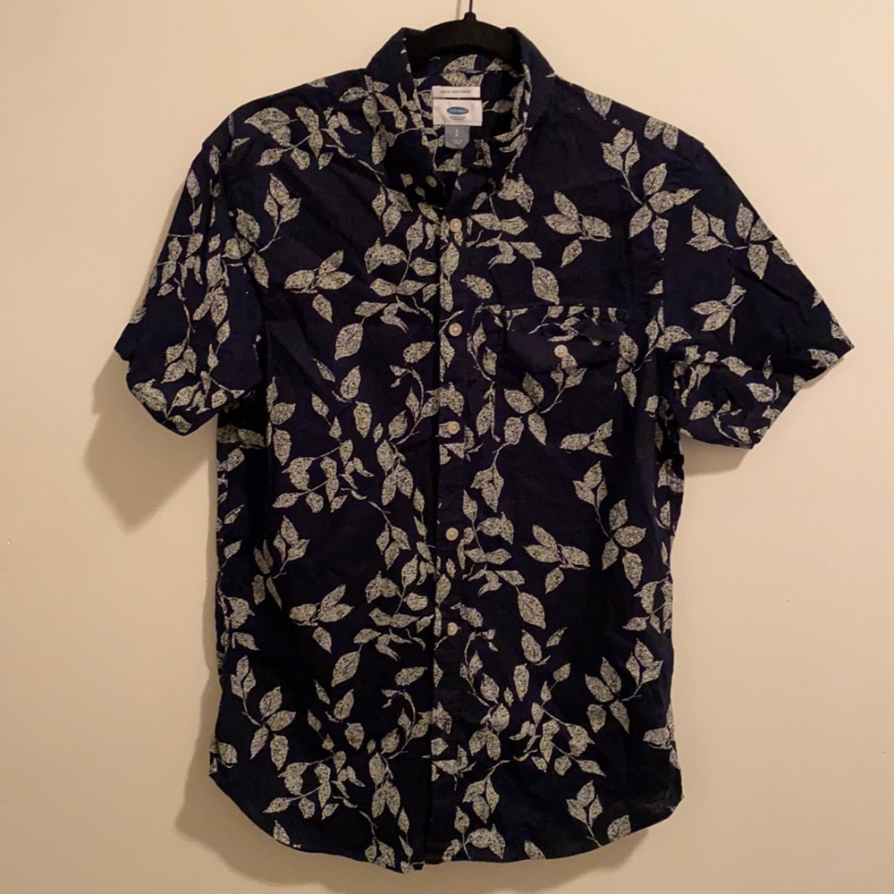 OLD NAVY FLORAL BUTTON UP SHIRT SZ S
